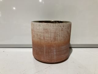 2 RIVET RUSTIC TEXTURED STONEWARE PLANTER