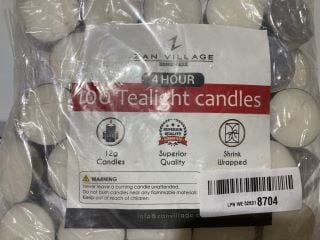 QTY OF TEALIGHT CANDLES (100 PK)