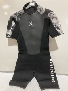 AQUALUNG HYDROFLEX SHORTY 3MM MENS WETSUIT - BLACK/WHITE SIZE S RRP £102