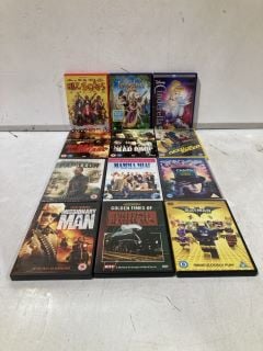 QTY OF DVDS TO INCLUDE ABOVE THE RIM