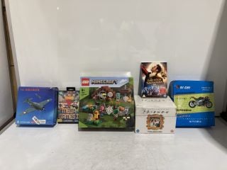 QTY OF ASSORTED ITEMS TO INCLUDE LEGO MINECRAFT 21190 THE ABANDONED VILLAGE LEGO SET