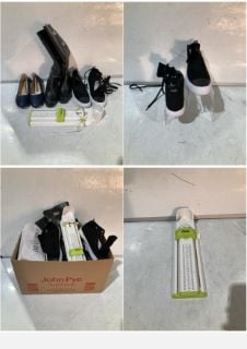 QTY OF ASSORTED ITEMS TO INCLUDE CLARKS SHOE/FOOT MEASURING SCALE