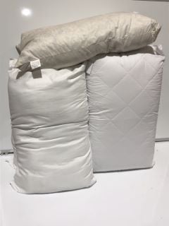 QTY OF PILLOWS TO INCLUDE SOFT COTTON WHITE PILLOW