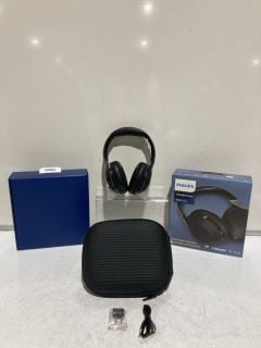 QTY OF ASSORTED ITEMS TO INCLUDE PHILIPS 8000 SERIES BLUETOOTH HEADPHONES RRP £122