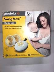 MEDELA SWING MAXI HANDS-FREE DOUBLE ELECTRIC BREAST PUMP, EASY AND INTUITIVE DESIGN FOR ON-THE-GO, COMPATIBLE WITH MEDELA FAMILY APP.: LOCATION - RACK A