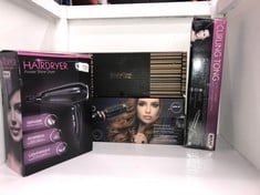 QUANTITY OF HEALTH & BEAUTY ITEMS TO INCLUDE WAHL POWER SHINE DRYER, COOL SHOT BUTTON, 3 HEAT AND 2 SPEED SETTINGS, ADJUSTABLE TEMPERATURE, QUICK DRY AIRFLOW, FAST DRYING, ENHANCE CURLS AND WAVES: LO