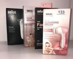 QUANTITY OF HEALTH & BEAUTY ITEMS TO INCLUDE BRAUN SILK-ÉPIL 5, EPILATOR FOR EASY HAIR REMOVAL, WET & DRY, LASTING SMOOTH SKIN, 5-000, WHITE/FLAMINGO: LOCATION - RACK A