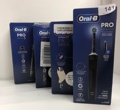 QUANTITY OF HEALTH & BEAUTY ITEMS TO INCLUDE ORAL-B PRO 3 ELECTRIC TOOTHBRUSHES FOR ADULTS, GIFTS FOR WOMEN / MEN, 1 CROSS ACTION TOOTHBRUSH HEAD & TRAVEL CASE, 3 MODES WITH TEETH WHITENING, 2 PIN UK