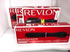 QUANTITY OF HEALTH & BEAUTY ITEMS TO INCLUDE REVLON ONE-STEP STYLE BOOSTER - ROUND BRUSH DRYER & STYLER, ROUND BRUSH- 38 MM (THERMAL BRISTLES, CERAMIC-COATED BARREL, IONIC + CERAMIC TECHNOLOGY) RVDR5