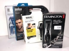 QUANTITY OF HEALTH & BEAUTY ITEMS TO INCLUDE REMINGTON BARBA BEARD TRIMMER (ADVANCED CERAMIC BLADES, POP-UP DETAIL TRIMMER, ADJUSTABLE ZOOM WHEEL, 9 LENGTH SETTINGS, COMB ATTACHMENT, CORD OR CORDLESS