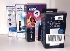 QUANTITY OF HEALTH & BEAUTY ITEMS TO INCLUDE ORAL-B PRO KIDS ELECTRIC TOOTHBRUSH, CHRISTMAS GIFTS FOR KIDS, 1 TOOTHBRUSH HEAD, X4 DISNEY PRINCESS STICKERS, 2 MODES WITH KID-FRIENDLY SENSITIVE MODE, F