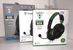 QUANTITY OF TECH & GAMING ITEMS TO INCLUDE TURTLE BEACH STEALTH 600 GEN 2 BLACK MULTIPLATFORM WIRELESS 15+ HOUR BATTERY GAMING HEADSET FOR PS5, PS4 AND PC: LOCATION - RACK A