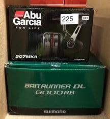 ABU GARCIA 507 MKII, FISHING REEL, SPINCAST REELS, ALLROUND FISHING, UNISEX, BLACK/SILVER, 507 | LEFT HAND/RIGHT HAND,BAITRUNNER DL 6000 RBREEL AND AVR-6500FS REEL : LOCATION - RACK B