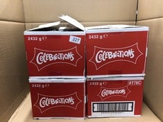 4 X 2432G CELEBRATIONS BOX BBE 03.11.24 : LOCATION - RACK B