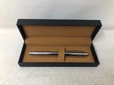 RUCKSTUHL STAINLESS STEEL LUXURY PEN IN GIFT BOX -HAND ASSEMBLED : LOCATION - TOP 50 RACK