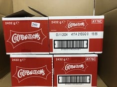 4 X 2432G CELEBRATIONS BOX: LOCATION - RACK B