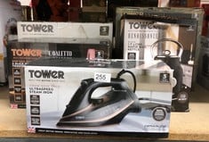 QUANTITY OF KITCHEN & APPLIANCES ITEMS TO INCLUDE TOWER T22013 CERAGLIDE STEAM IRON, CERAMIC SOLE PLATE, 3100 W, ROSE GOLD AND BLACK.: LOCATION - RACK B