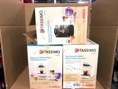 QUANTITY OF KITCHEN & APPLIANCES ITEMS TO INCLUDE TASSIMO BY BOSCH SUNY 'SPECIAL EDITION' TAS3107GB COFFEE MACHINE,1300 WATT, 0.8 LITRE - CREAM: LOCATION - RACK B