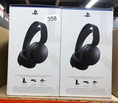 2 X PULSE 3D MIDNIGHT BLACK WIRELESS HEADSET (PS5): LOCATION - RACK C