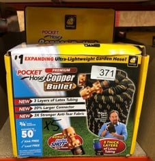 5 X POCKET HOSE COPPER BULLET 50 FT - NEW & EXPANDING - TOUGH, DURABLE, LIGHTWEIGHT & EASY TO USE - GARDEN EQUIPMENT - FLEXIBLE COLLAR TO PREVENT LEAKS - INCLUDES ADJUSTABLE 3 SPEED NOZZLE: LOCATION