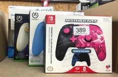 QUANTITY OF TECH & GAMING ITEMS TO INCLUDE PDP REMATCH GLOW WIRELESS CONTROLLER GRAND PRIX PEACH NINTENDO SWITCH: LOCATION - RACK C