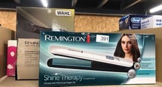 QUANTITY OF HEALTH & BEAUTY ITEMS TO INCLUDE REMINGTON SHINE THERAPY HAIR STRAIGHTENER WITH ADVANCED CERAMIC COATING INFUSED WITH MOROCCAN ARGAN OIL FOR SLEEK & SMOOTH GLIDE, FLOATING PLATES, DIGITAL