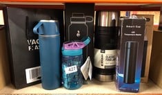 QUANTITY OF SPORTS & EXERCISE ITEMS TO INCLUDE G&B COMMERCE 500 ML TRAVEL MUG COFFEE CUPS, WATER BOTTLE, VACUUM INSULATING CUP, STAINLESS STEEL, TEMPERATURE GAUGE FLASK, SMART MUG FOR HEAT AND COLD,