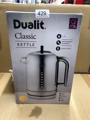 QUANTITY OF KITCHEN & APPLIANCES ITEMS TO INCLUDE DUALIT CVJK13 CLASSIC KETTLE | POLISHED STAINLESS STEEL WITH COPPER TRIM | QUIET BOILING KETTLE | 90 SECOND BOIL TIME | 1.7 LITRE CAPACITY, 3 KW | 72