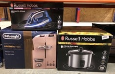 QUANTITY OF KITCHEN & APPLIANCES ITEMS TO INCLUDE RUSSELL HOBBS ABSOLUTE STEAM IRON, CERAMIC SOLEPLATE, EVEN STEAM DESIGN, 150G STEAM SHOT, 30G CONTINUOUS STEAM, 320ML WATER TANK, SELF-CLEAN & ANTI-C