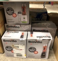 QUANTITY OF KITCHEN & APPLIANCES ITEMS TO INCLUDE BREVILLE BLEND ACTIVE PERSONAL BLENDER & SMOOTHIE MAKER | 350W | 1 PORTABLE BLEND ACTIVE BOTTLE (600ML) | LEAK PROOF LID | BLACK & GOLD [VBL251]: LOC