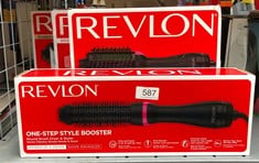 QUANTITY OF HEALTH & BEAUTY ITEMS TO INCLUDE REVLON ONE-STEP STYLE BOOSTER - ROUND BRUSH DRYER & STYLER, ROUND BRUSH- 38 MM (THERMAL BRISTLES, CERAMIC-COATED BARREL, IONIC + CERAMIC TECHNOLOGY) RVDR5