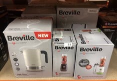 QUANTITY OF  ITEMS TO INCLUDE BREVILLE BLEND ACTIVE PERSONAL BLENDER & SMOOTHIE MAKER | 350W | 2 PORTABLE BLEND ACTIVE BOTTLES (600ML) | LEAK PROOF LIDS | WHITE & GREEN [VBL246]: LOCATION - RACK A