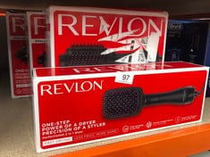 QUANTITY OF  ITEMS TO INCLUDE REVLON RVHA6475UK PERFECTIONIST 2-IN-1 DRYER: LOCATION - RACK A