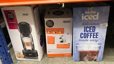 QUANTITY OF KITCHEN & APPLIANCES ITEMS TO INCLUDE BREVILLE ICED COFFEE MAKER | SINGLE SERVE ICED COFFEE MACHINE PLUS COFFEE CUP WITH STRAW | READY IN UNDER 4 MINUTES | GREY [VCF155]: LOCATION - B RAC