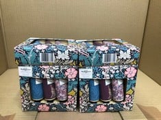 QUANTITY OF HEALTH & BEAUTY ITEMS TO INCLUDE MORRIS & CO. HONEYSUCKLE & PINK CLAY HAND CREAM COLLECTION GIFT BOX TRAVEL SIZE (3 X 30ML): LOCATION - E RACK