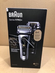 BRAUN SERIES 9 PRO+ ELECTRIC SHAVER FOR MEN, 5 PRO SHAVE ELEMENTS & PRECISION LONG HAIR PRO TRIMMER, POWERCASE, 9527S, SILVER, RATED WHICH BEST BUY.: LOCATION - E RACK