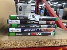 QUANTITY OF TECH & GAMING ITEMS TO INCLUDE STAR WARS OUTLAWS LIMITED EDITION (PS5): LOCATION - F RACK