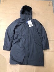 JACK WOLFSKIN WOMANS COLD BAY GREY COAT SIZE L: LOCATION - F RACK