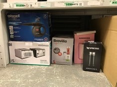 QUANTITY OF KITCHEN & APPLIANCES ITEMS TO INCLUDE BREVILLE BLEND ACTIVE PERSONAL BLENDER & SMOOTHIE MAKER | 350W | 2 PORTABLE BLEND ACTIVE BOTTLES (600ML) | LEAK PROOF LIDS | WHITE & GREEN [VBL246]: