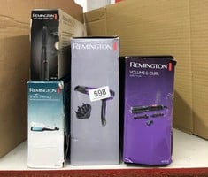 QUANTITY OF HEALTH & BEAUTY ITEMS TO INCLUDE REMINGTON HAIR DRYER IONIC (POWERFUL, FAST PROFESSIONAL STYLING, DIFFUSER, CONCENTRATOR, IONIC CONDITIONING FOR FRIZZ FREE HAIR, 3 HEAT / 2 SPEED SETTINGS