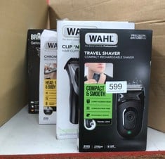 QUANTITY OF HEALTH & BEAUTY ITEMS TO INCLUDE WAHL LI COMPACT TRAVEL SHAVER, BEARD SHAVER, ELECTRIC SHAVERS FOR MEN, WASHABLE SHAVING HEAD, EASY CLEAN, FLEX FOILS, CLOSE CUT, SMALL SHAVERS FOR TRAVELL