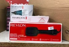 QUANTITY OF KITCHEN & APPLIANCES ITEMS TO INCLUDE REVLON RVHA6475UK PERFECTIONIST 2-IN-1 DRYER: LOCATION - G RACK