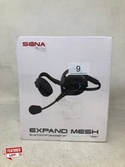 SENA EXPAND MESH MULTI-SPORT MESH INTERCOM COMMUNICATION HEADSET FOR HIKING, ROCK CLIMBING, FISHING, HUNTING AND MORE. RRP £158: LOCATION - A RACK