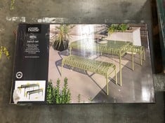 METAL BENCH SET: LOCATION - A RACK(COLLECTION OR OPTIONAL DELIVERY AVAILABLE)