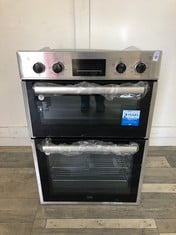 BEKO BUILT IN DOUBLE OVEN - MODEL BBDF26300X RRP £399: LOCATION - FRONT FLOOR(COLLECTION OR OPTIONAL DELIVERY AVAILABLE)