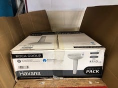 ROCA GROUP HAVANA SINK & PEDESTAL: LOCATION - BACK RACK(COLLECTION OR OPTIONAL DELIVERY AVAILABLE)