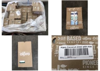 1 X PALLET OF MILK TO INCLUDE ALPRO TROPICAL COCONUT MILK - BBED - 21/10/24: LOCATION - FRONT FLOOR(COLLECTION OR OPTIONAL DELIVERY AVAILABLE)