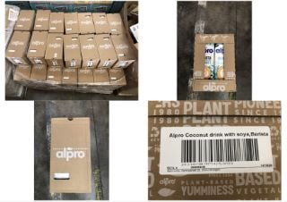 1 X PALLET OF MILK TO INCLUDE ALPRO BARISTA COCONUT MILK - BEST BEFORE DATE 14/10/24: LOCATION - BACK FLOOR(COLLECTION OR OPTIONAL DELIVERY AVAILABLE)