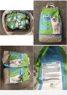 1 X PALLET OF ANTI-BACTERIAL CLUMPING CAT LITTER 8L BAGS: LOCATION - BACK FLOOR(COLLECTION OR OPTIONAL DELIVERY AVAILABLE)