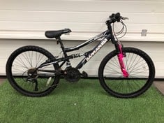 BARRACUDA DRACO 24 JUNIOR MOUNTAIN BIKE, 14” FRAME, 24” WHEELS, 18 SPEED MICRO SHIFT GEARS.: LOCATION - BACK FLOOR(COLLECTION OR OPTIONAL DELIVERY AVAILABLE)